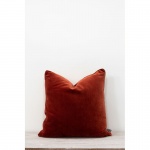 Unari Rust Velvet Cushion by Also Home
